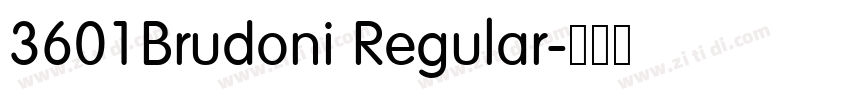 3601Brudoni Regular字体转换